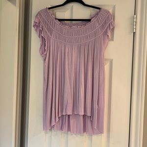Lavender off shoulder top